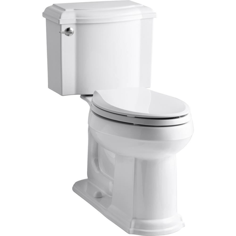 KOHLER Devonshire 2-Piece Single Flush 1.28 GPF Elongated Toilet in