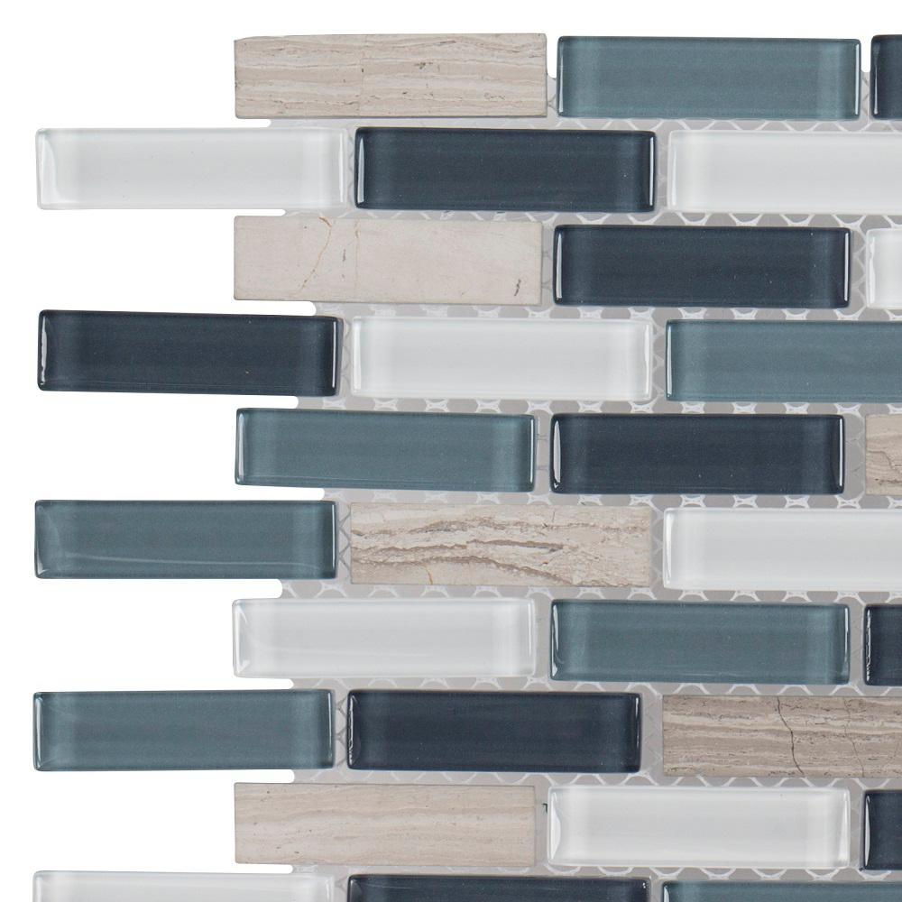 Jeffrey Court Dolphin Tail 3 In X 6 Mm Glass Mosaic Tile Dolphin Tail 3 In X 6 Mm Glass Mosaic Tile Sample