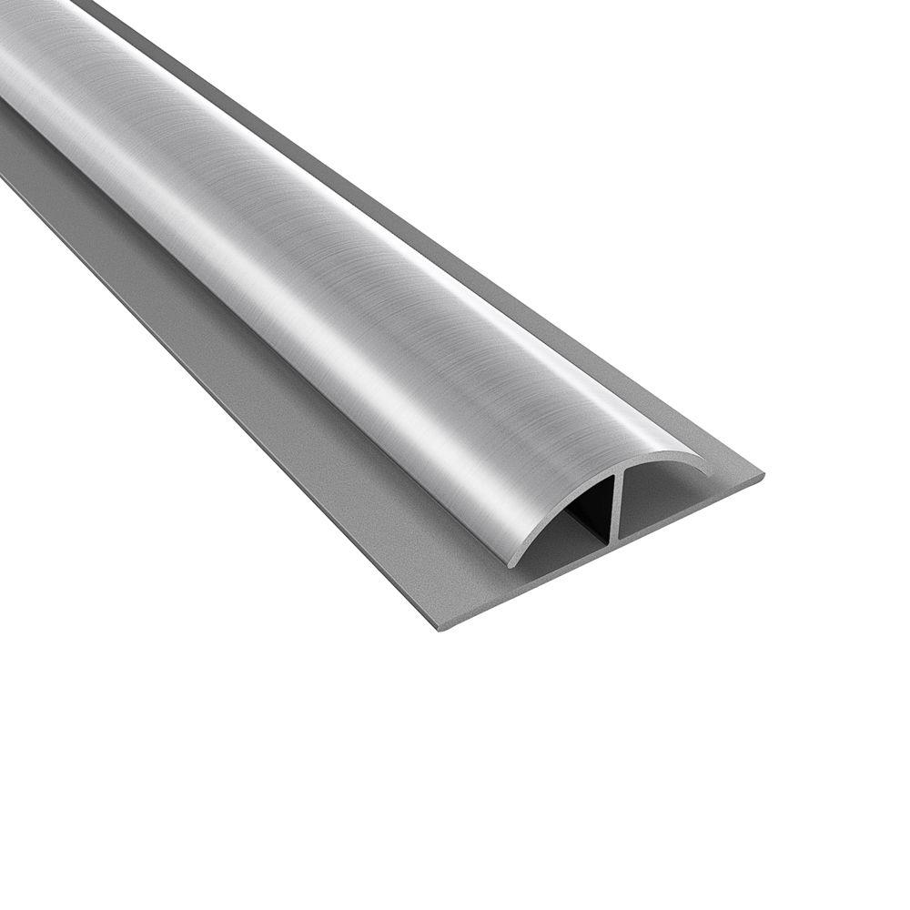 Fasade 4 ft. Brushed Aluminum Divider Trim-161-08 - The Home Depot