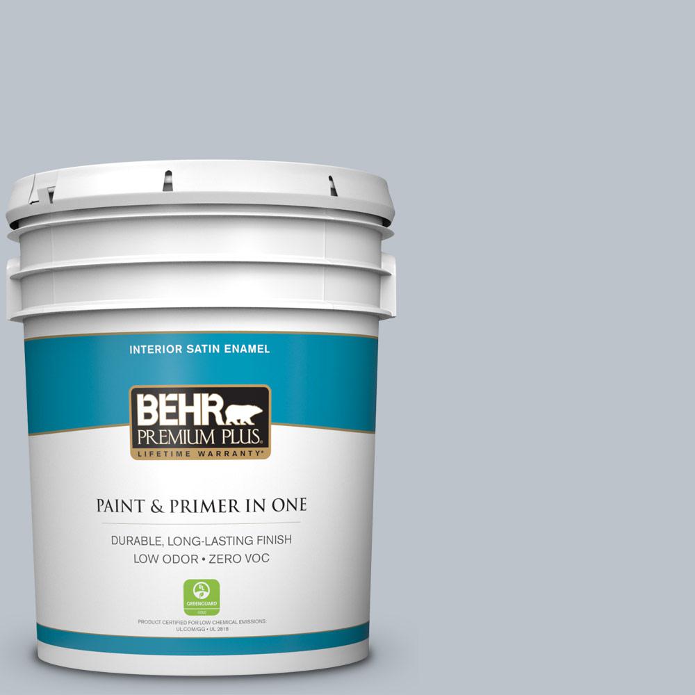 BEHR Premium Plus 5 gal. N2204 Shiitake Satin Enamel Zero VOC