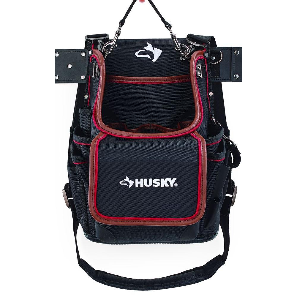 3 Pocket Hand Tool Pouch Leather Pocket Shoulder Strap Heavy Duty