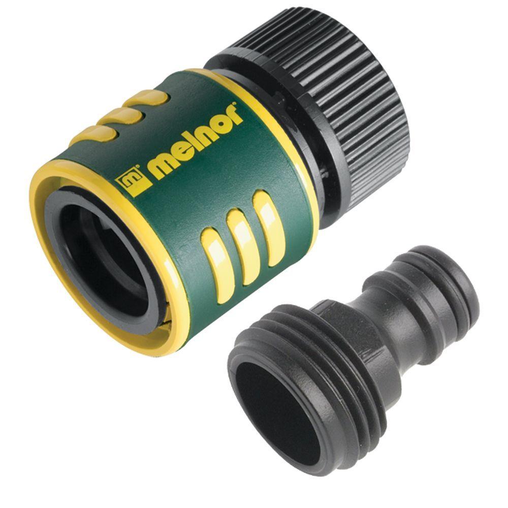 Melnor 2-Piece Hose Connector Kit-11MQC - The Home Depot