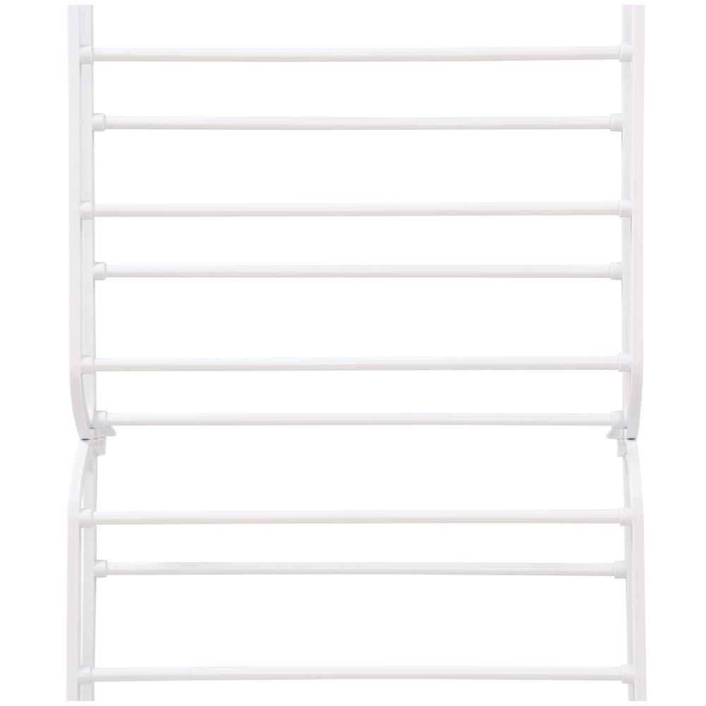 Whitmor 36 Pair Over The Door Shoe Rack In White 6780 4679 Wht The Home Depot