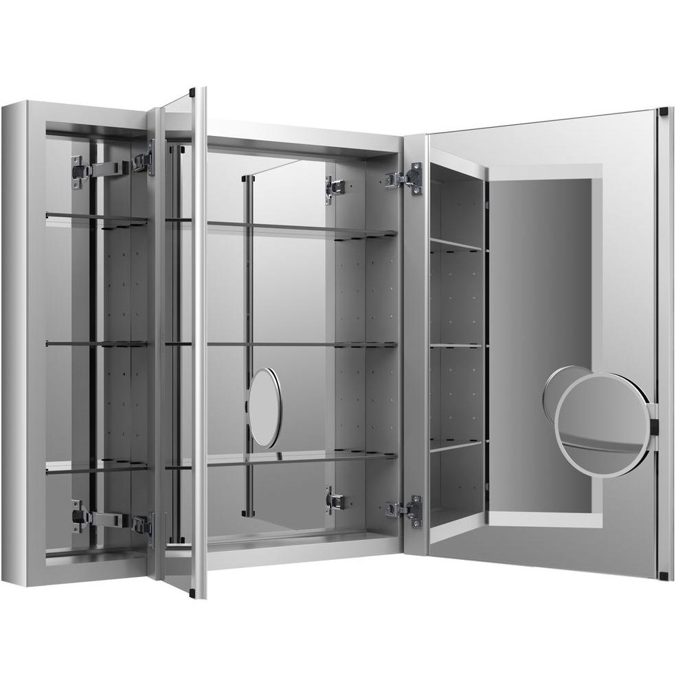 Kohler Verdera 40 In W X 30 H Recessed Medicine Cabinet Kohler Verdera 40 In W X 30 H Recessed Medicine Cabinet Anodized Aluminum K 99011 Na The Home Depot