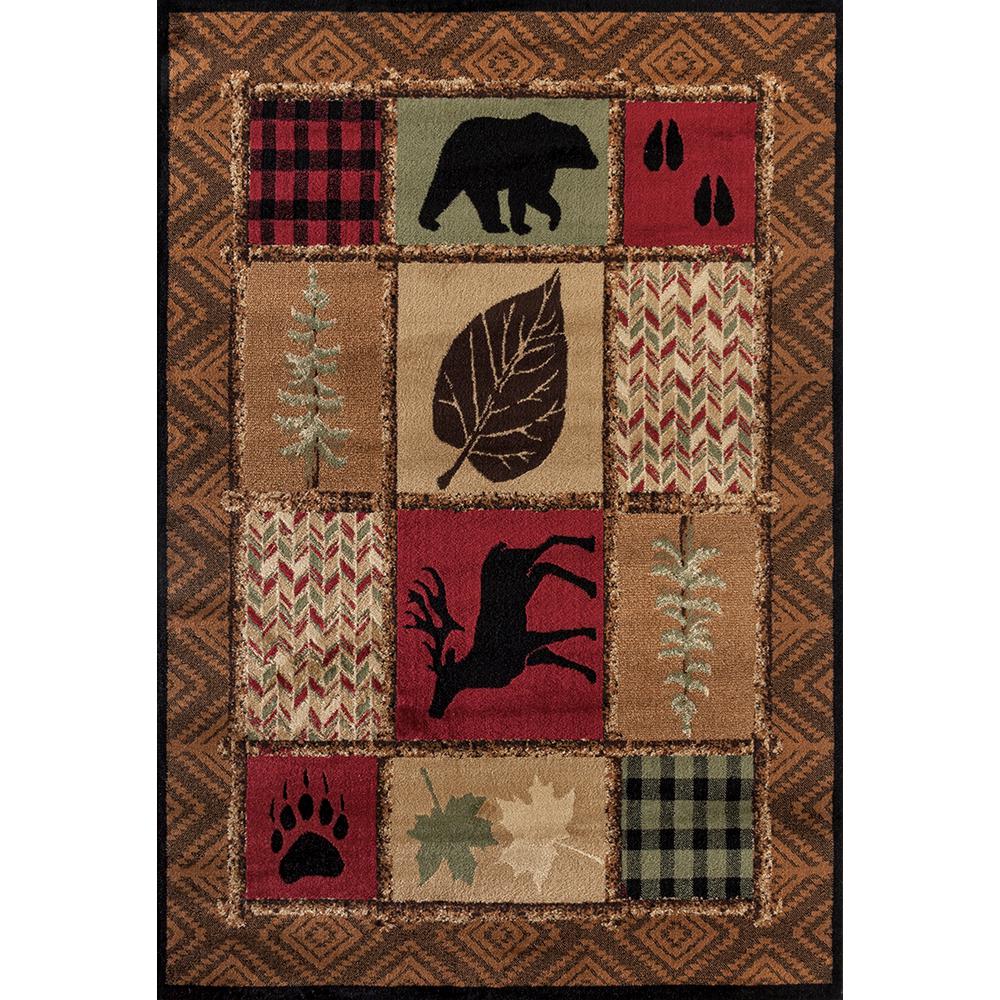 United Weavers Woodside Hunter S Patchwork Multi 2 Ft X 7 Area Rug