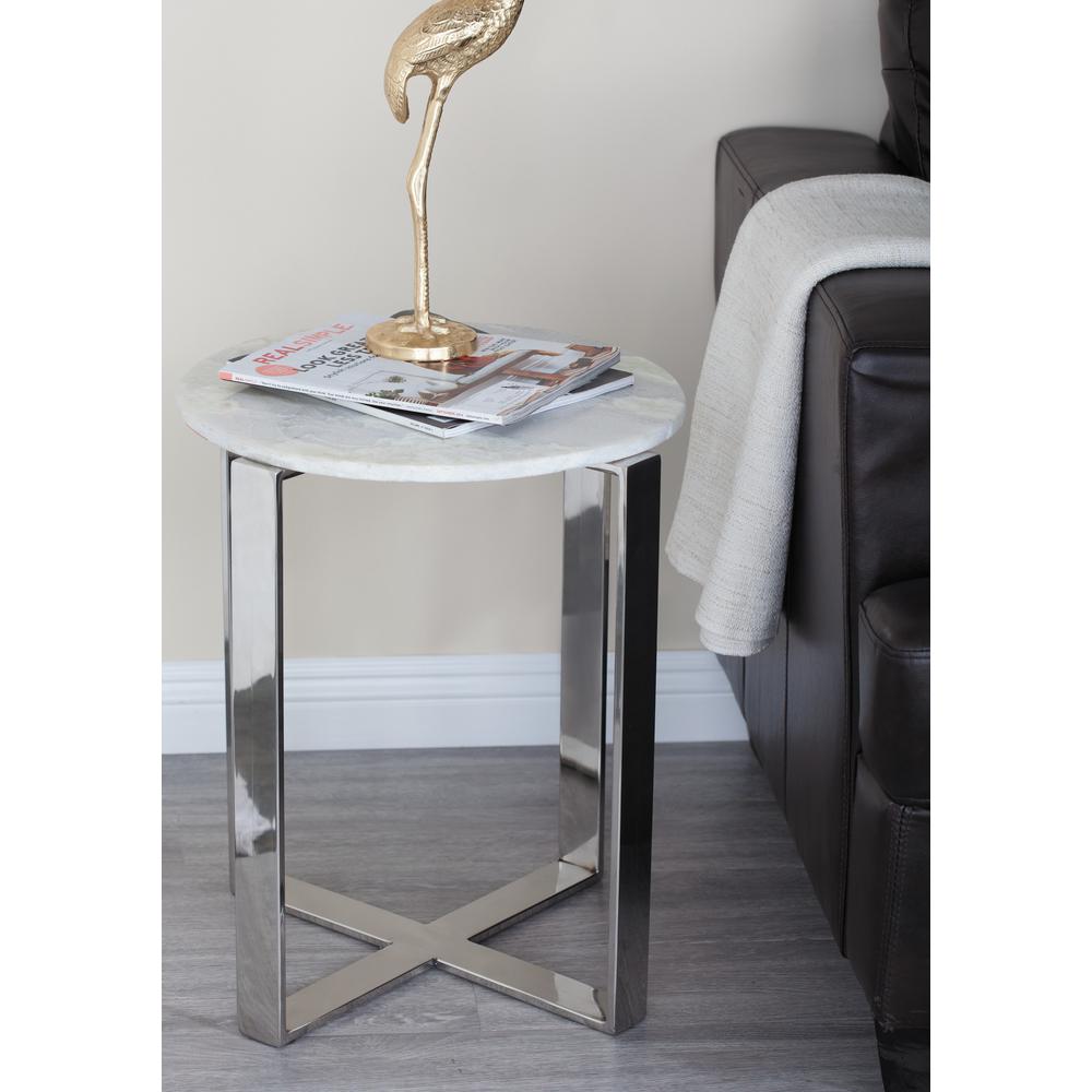 Silver Accent Tables Living Room Furniture The Home Depot
