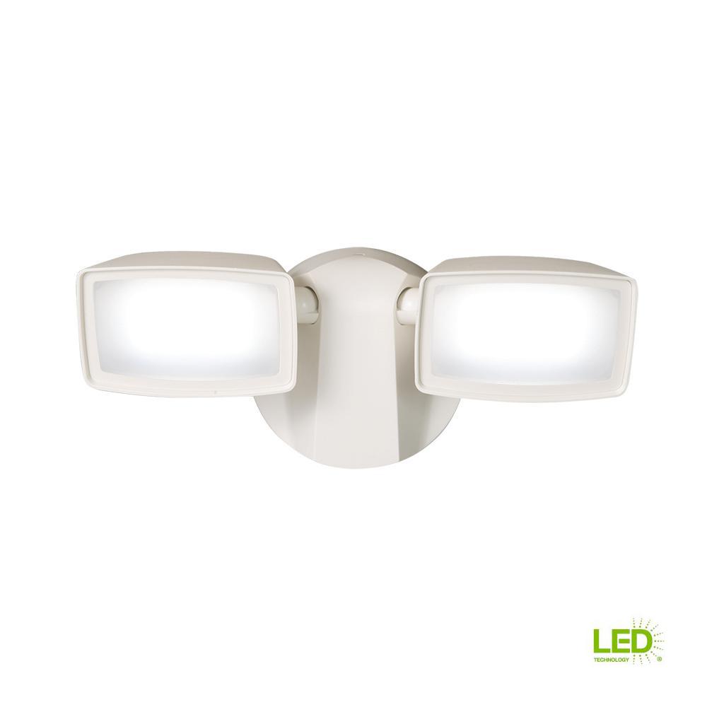 Halo White Outdoor Integrated Led Security Flood Light With Dusk To Halo White Outdoor Integrated Led Security Flood Light With Dusk To Dawn Photocell Sensor 5000k