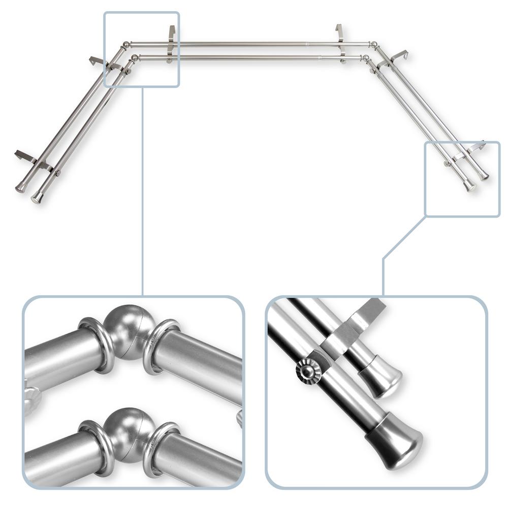 Double Curtain Rods Curtain Rods The Home Depot