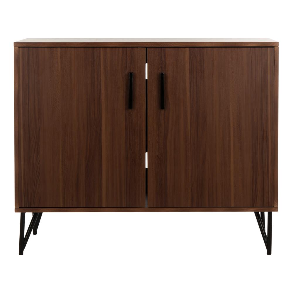 Safavieh Pine Dark Oak Black 2 Door Tv Stand Chs2200c The Home Depot