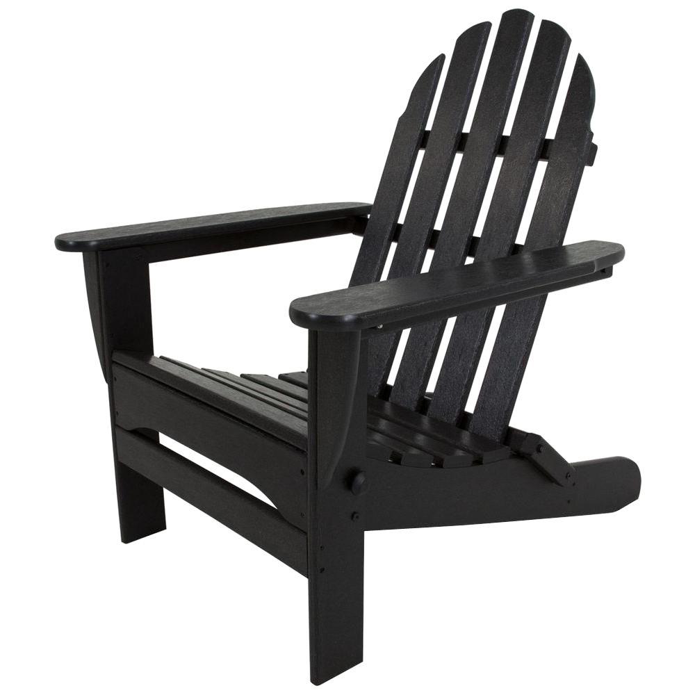 Black Adirondack Chairs Patio Chairs The Home Depot