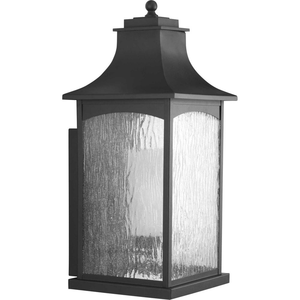 Progress Lighting Crawford 1Light Black Outdoor ExtraLarge Wall