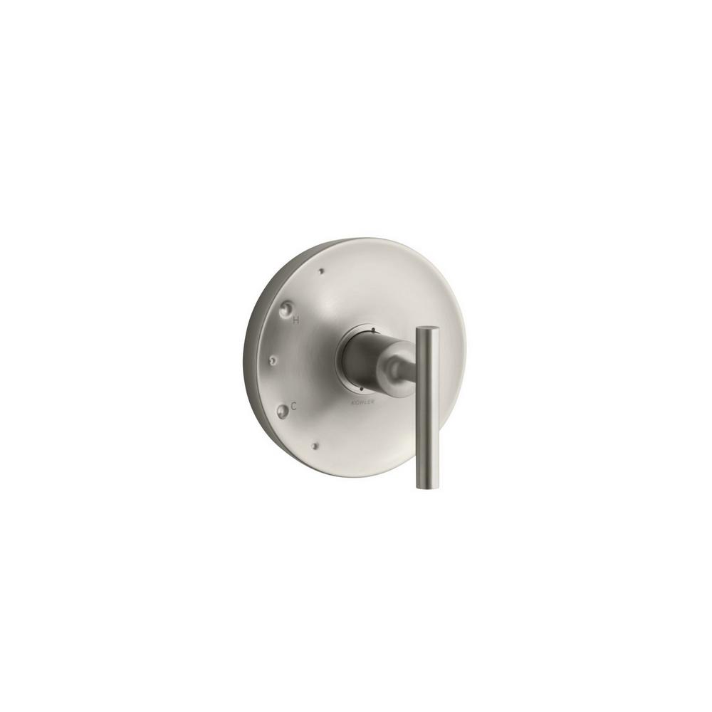 Kohler Purist 1 Handle Transfer Valve Trim Kit In Vibrant Brushed Nickel Valve Not Included K T14491 4 Bn The Home Depot