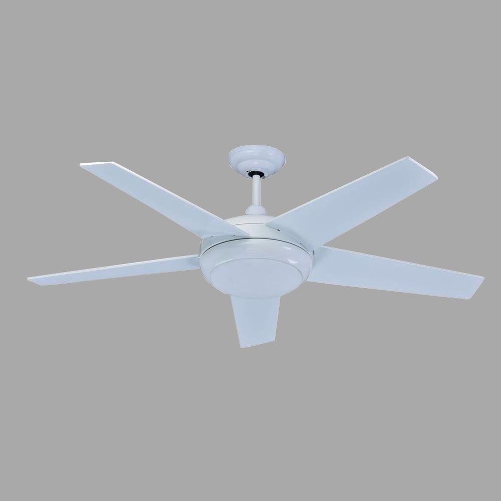 Florina 54 In White Direct Cur Ceiling Fan With Light Kit White Direct Cur Ceiling Fan With Light Kit