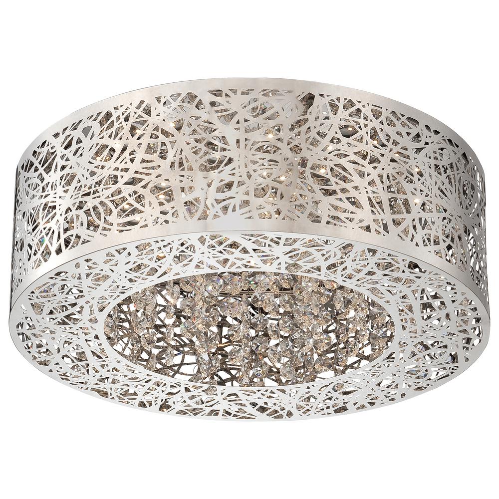 George Kovacs Hidden Gems 75 Watt Equivalent Chrome Integrated Led George Kovacs Hidden Gems 75 Watt Equivalent Chrome Integrated Led Flush Mount