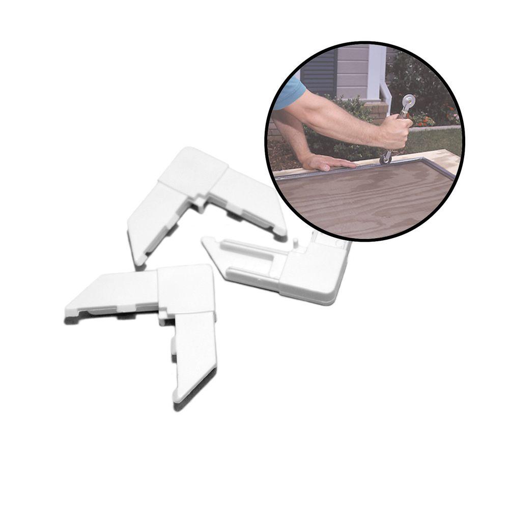 5/16 in. White Plastic Corners3021665 The Home Depot