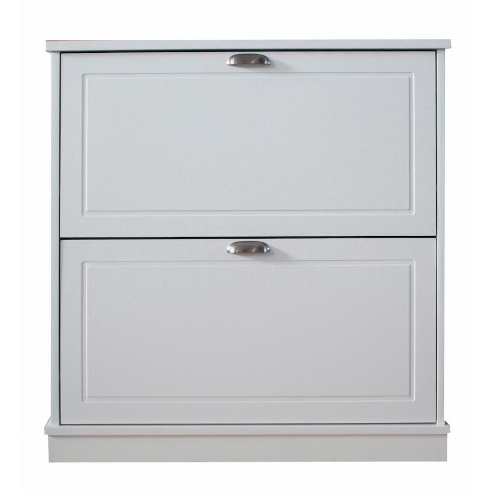 White Shoe Cabinets Shoe Storage The Home Depot