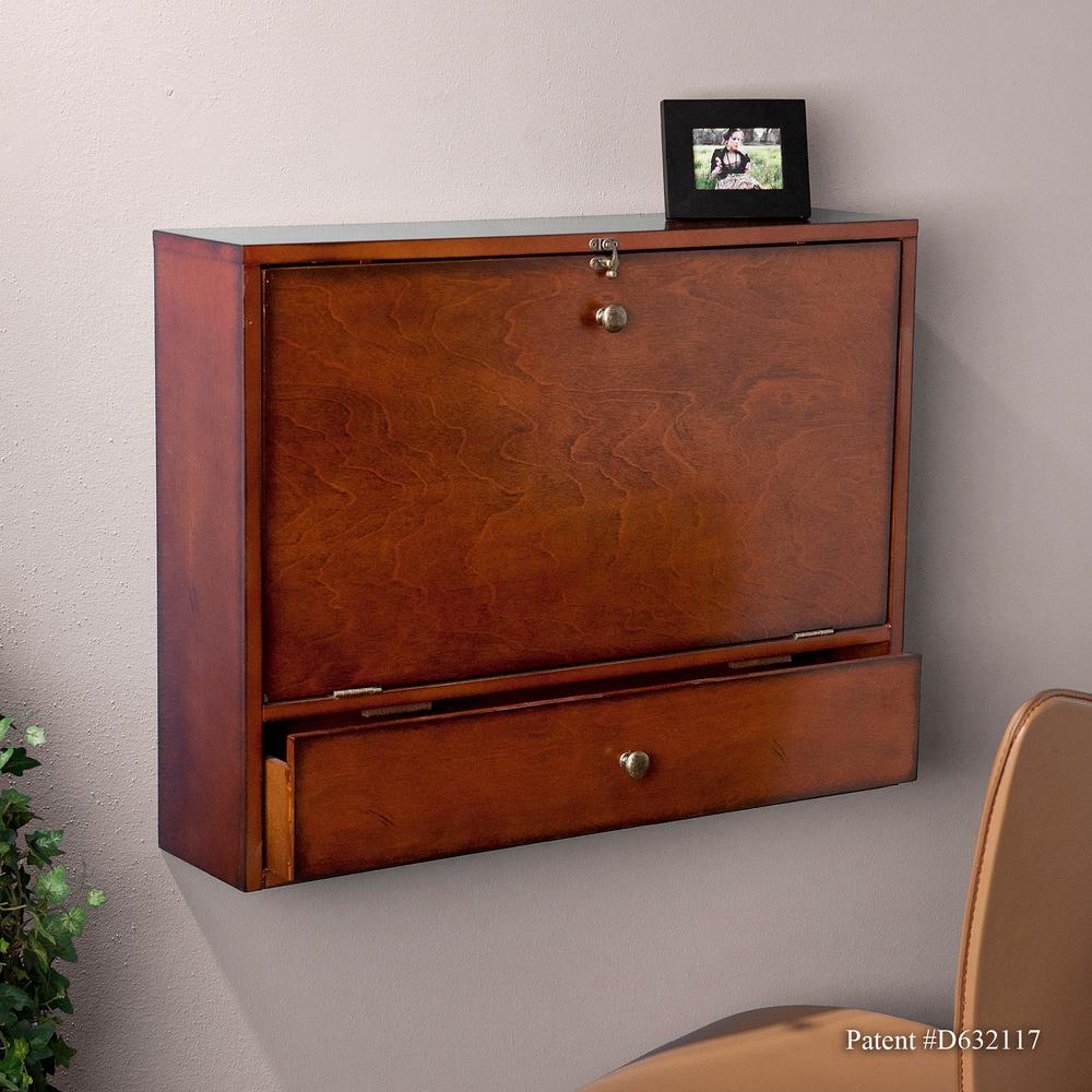 Southern Enterprises 26 In Mahogany Brown Rectangular 1 Drawer