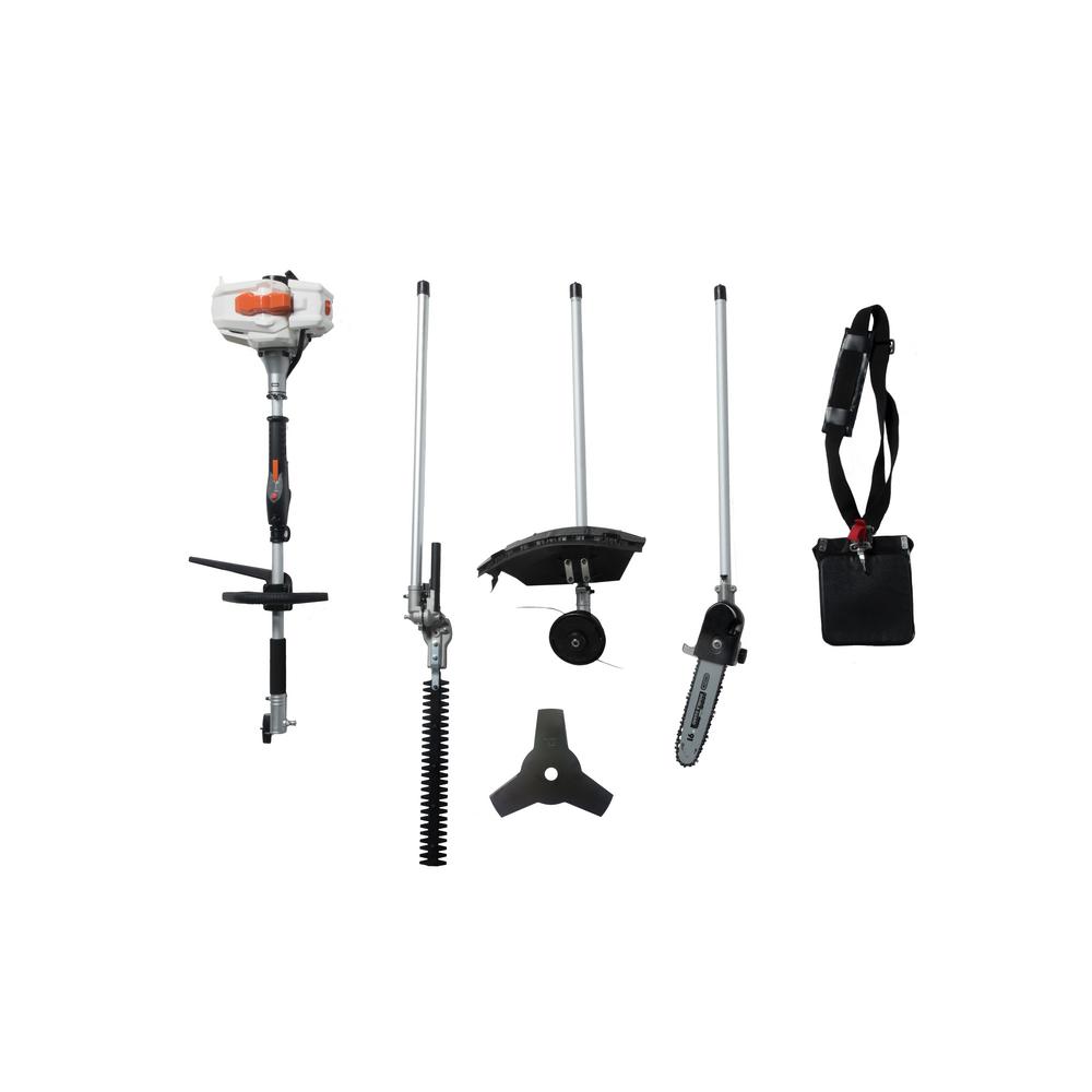 2-Cycle 26 cc Gas Full Crank Shaft 4 in 1 Multi Function String Trimmer with...