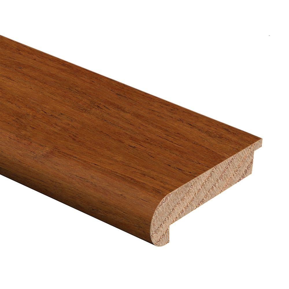 Bamboo Stair Nose Molding Bullnose Molding 6 Long 1, Horizontal Grain - Natural Color