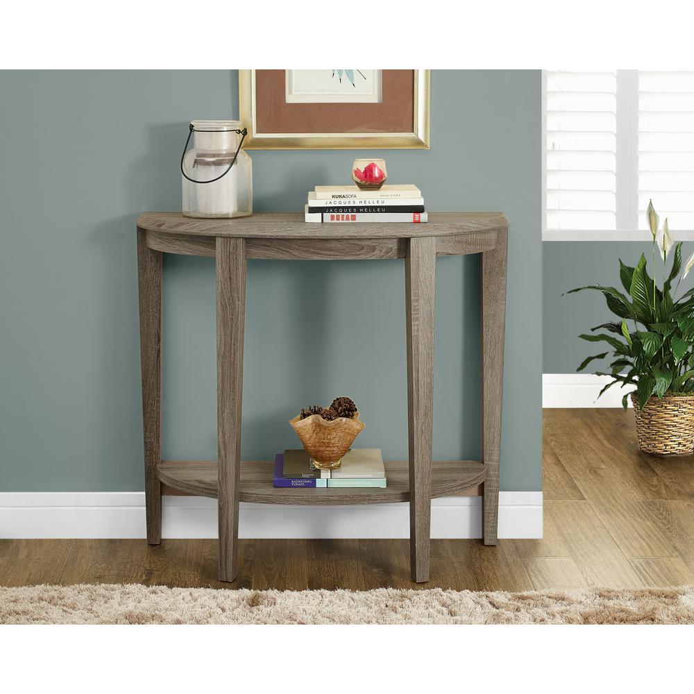 Monarch Specialties Dark Taupe Console TableI 2452 The Home Depot