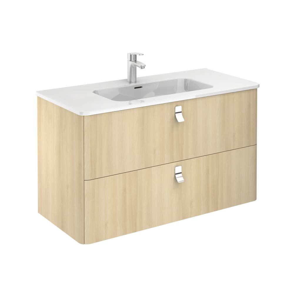 Ws Bath Collections 39 In W X 20 D 23 H Bathroom Vanity 39 In W X 20 D 23 H Bathroom Vanity Unit Nordic Oak With Top And Basin White