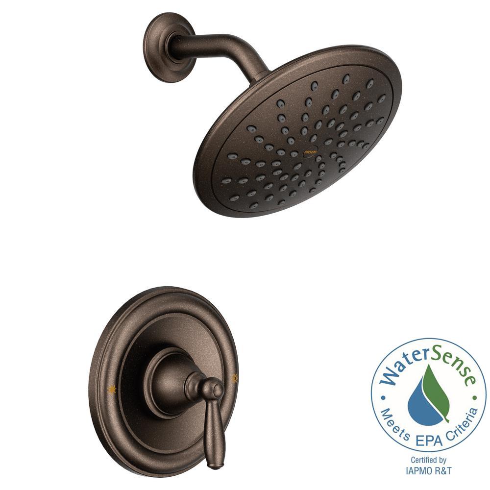 Moen Rainshower 1 Handle Shower Faucet Trim Kit Oil Rubbed Bronze Cast Metal Ebay