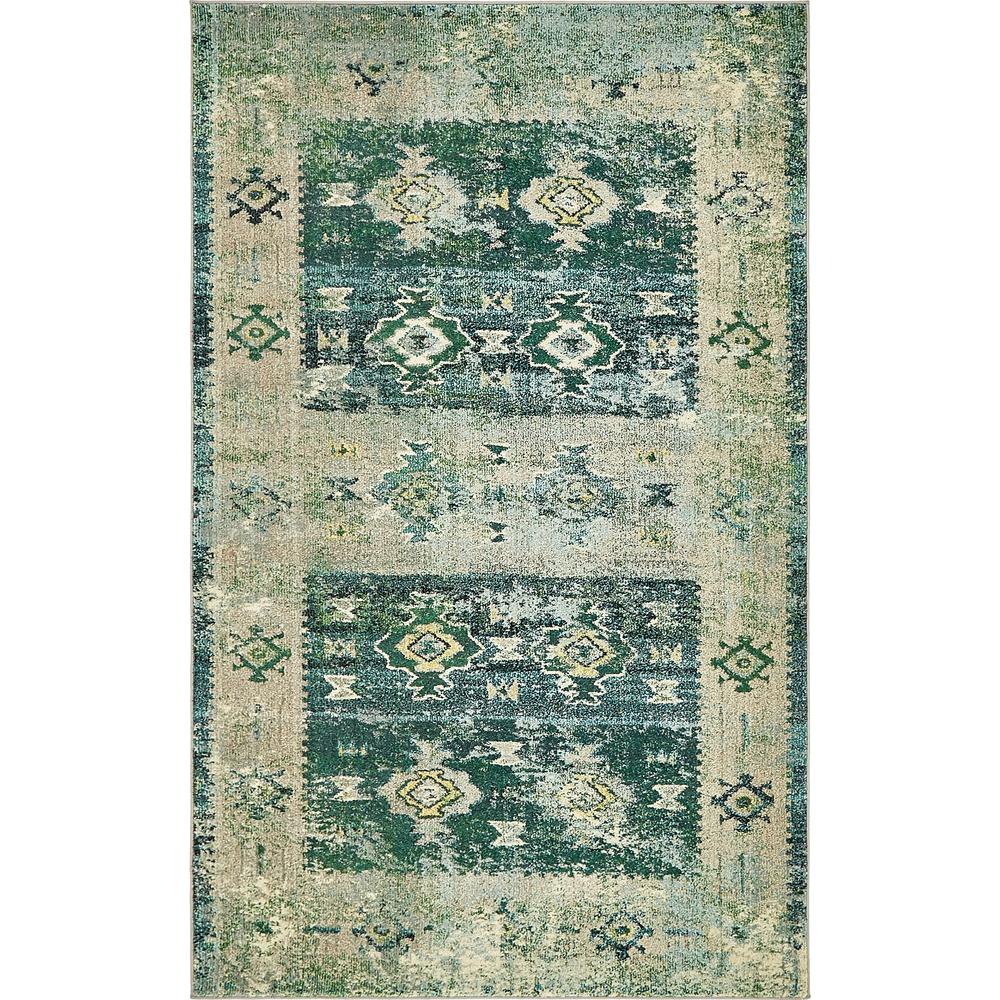 Unique Loom Monterey Empire Green 5 0 X 8 Area Rug