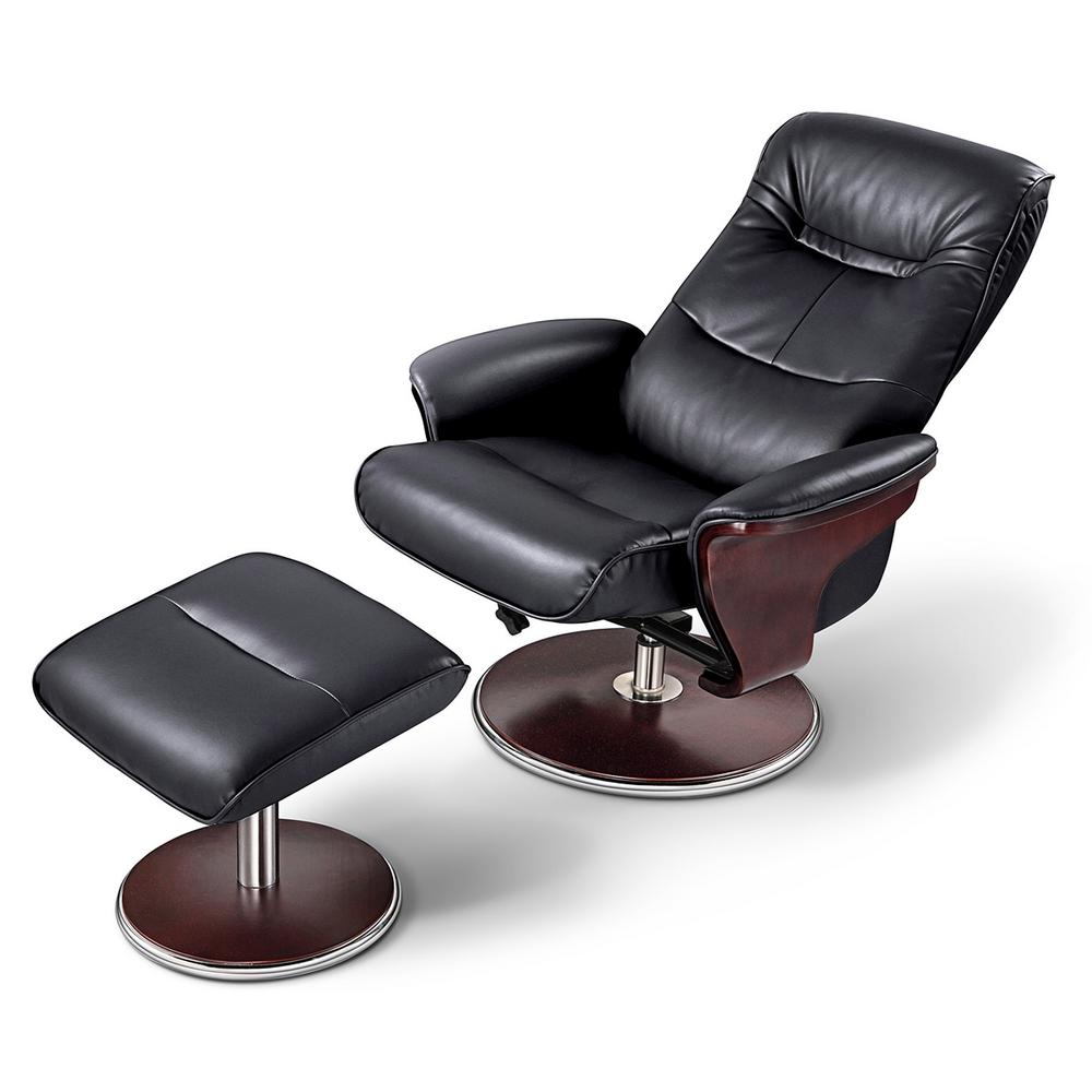 leather glider recliner with ottoman