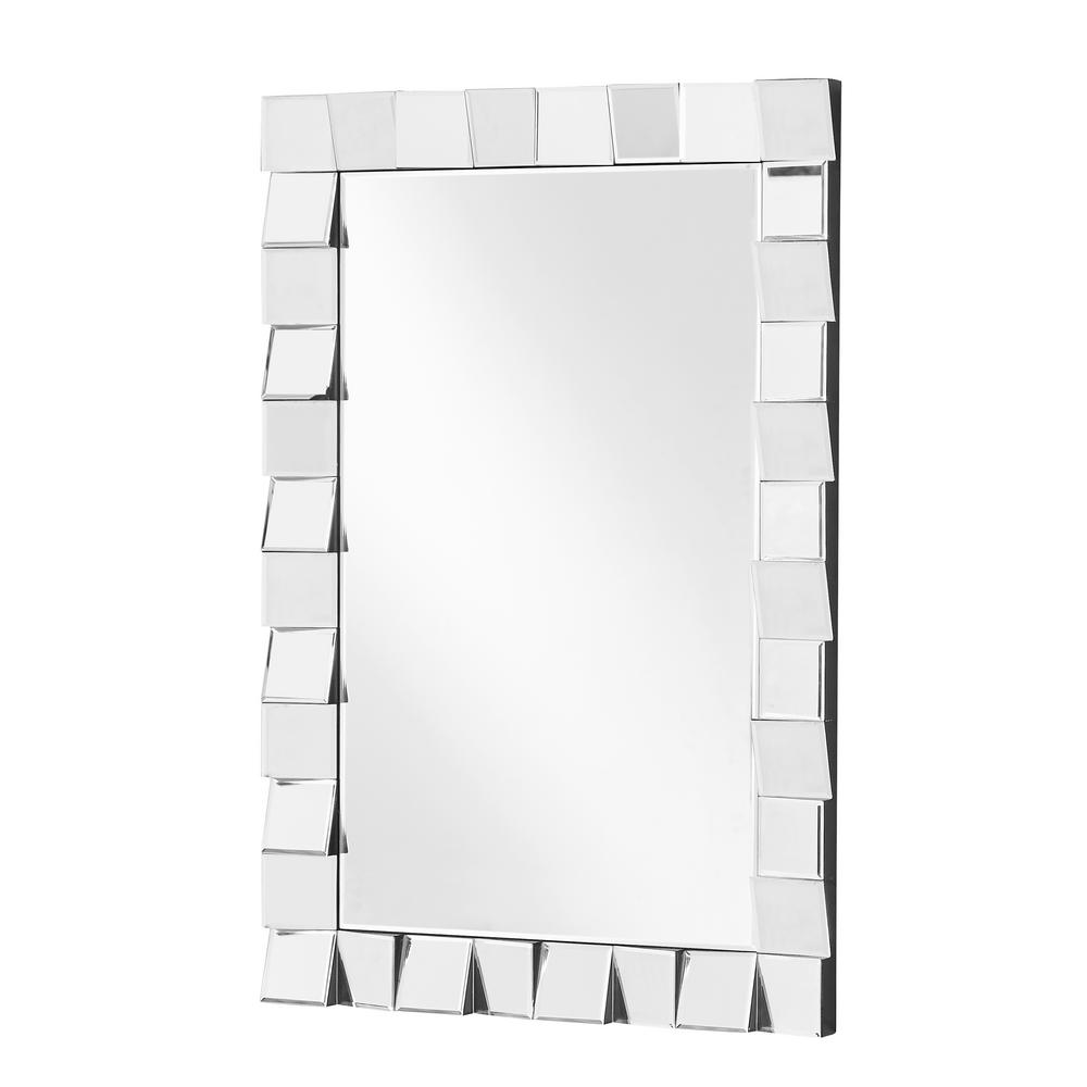 Emory 23 5 In Contemporary Rectangle Mirror With Clear Mdf Frame Shape Mounting Type D Ring