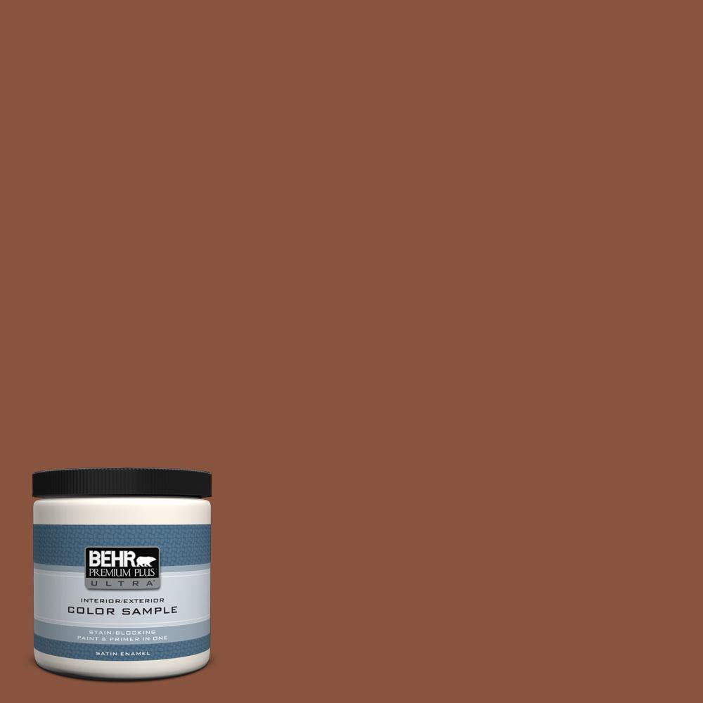 BEHR Premium Plus Ultra 8 oz. S1807 True Copper Satin Enamel Interior