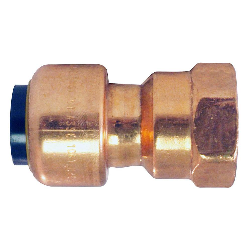 Tectite 1/2 in. Copper PushtoConnect x FPT AdapterACPF12 The Home
