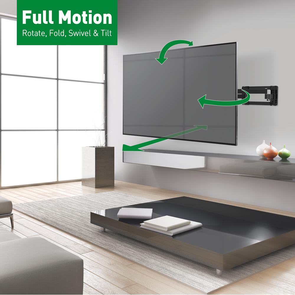 Barkan A Better Point Of View 13 In 80 Full Motion 4 Movement Extra Long Dual Arm Flat Curved Tv Wall Mount Black Extremely Extendable Bm464xl The Home Depot - Extra Long Arm Full Motion Mount For Tv Barkan A Better Point Of View 13 In 80 Full Motion 4 Movement Extra Long Dual Arm Flat Curved Tv Wall Mount Black Extremely Extendable Bm464xl The Home Depot - Extra Long Arm Full Motion Mount For Tv