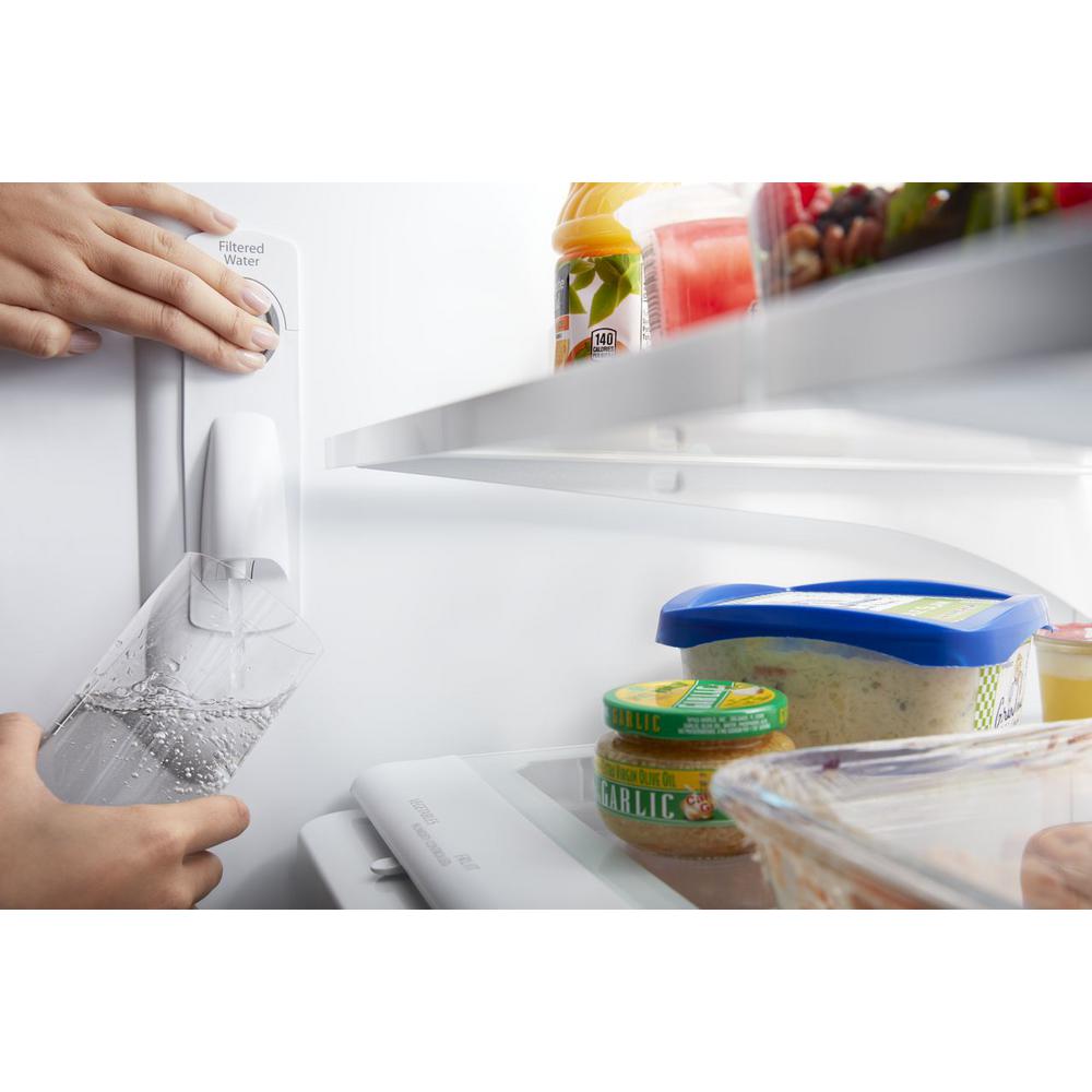 Whirlpool 25 Cu Ft French Door Refrigerator In White With Whirlpool 25 Cu Ft French Door Refrigerator In White With