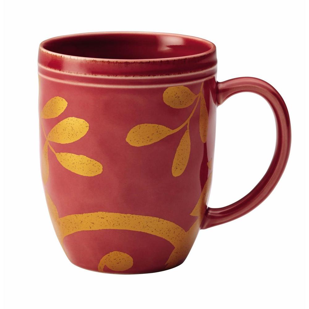 Rachael Ray Dinnerware Gold Scroll 12 oz. Stoneware Beverage Mug in ... Rachael Ray Dinnerware Gold Scroll 12 oz. Stoneware Beverage Mug in ...