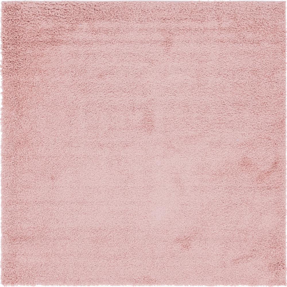 Unique Loom Davos Shag Dusty Rose Pink 8 ft. x 8 ft. Square Area Rug3146018 The Home Depot