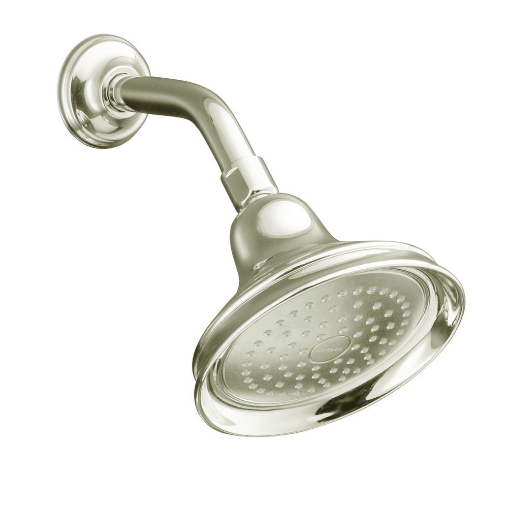 KOHLER 1Spray Single Function 8 in. Traditional Round Rain Showerhead
