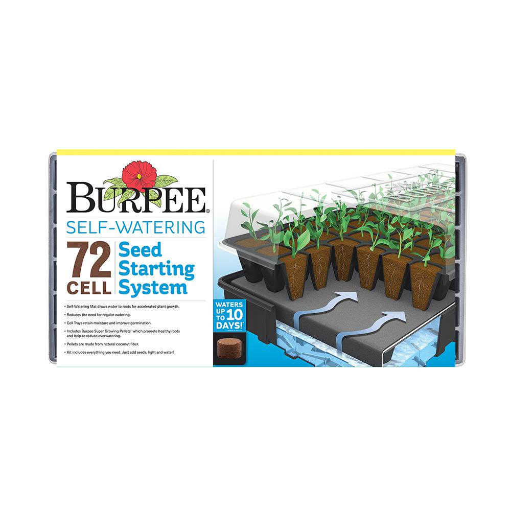 Burpee 72 Cell Self Watering Greenhouse Kit 95072 The Home Depot