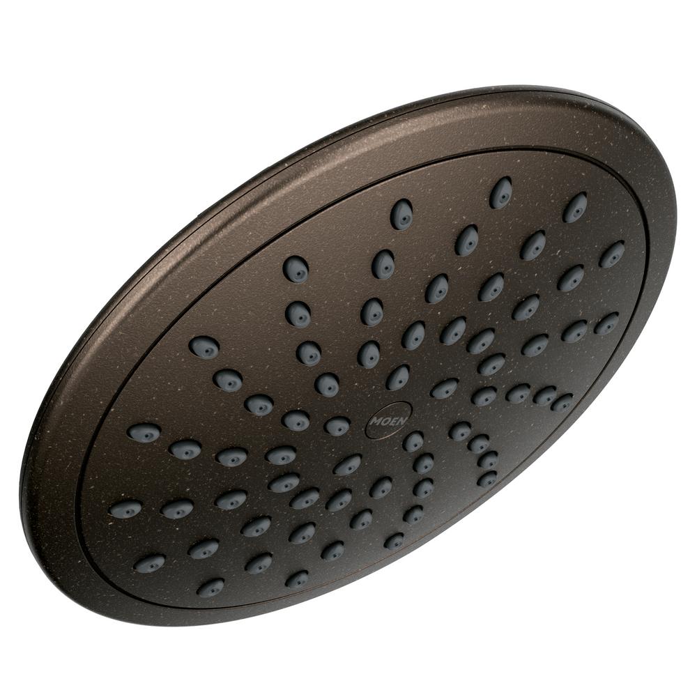 MOEN 1 Spray 8 In Fixed Showerhead With Eco Performance Rain Shower In   Oil Rubbed Bronze Moen Fixed Showerheads 6345orb 64 300 