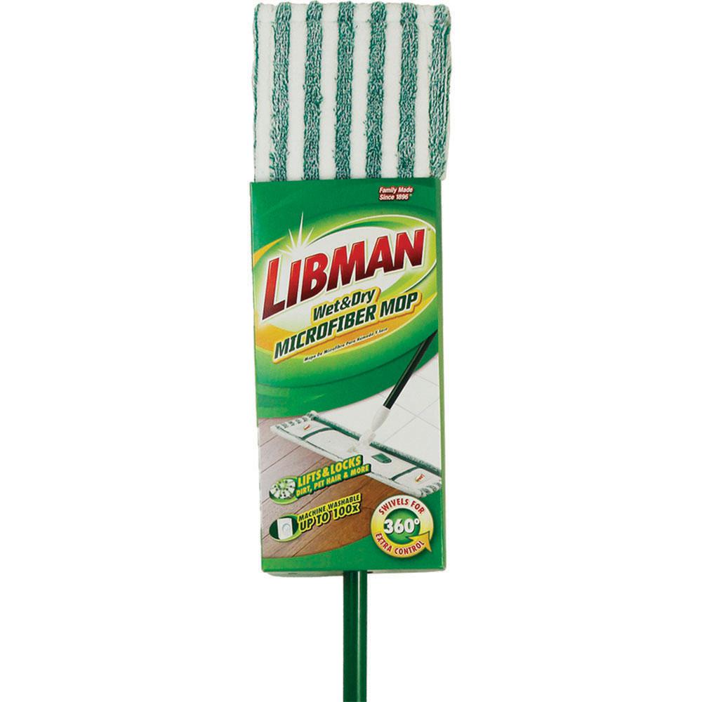 UPC 071736001173 product image for Libman Wet and Dry Microfiber Mop, Green | upcitemdb.com