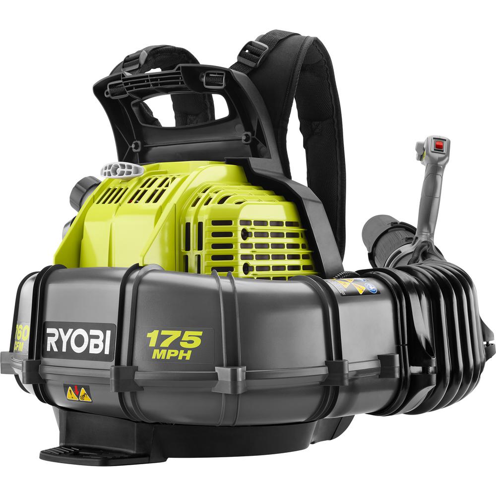 Ryobi 185 Mph 510 Cfm Gas Backpack Leaf Er Ry08420a The Home Depot 175 Mph 760 Cfm 38cc Gas Backpack Leaf Er