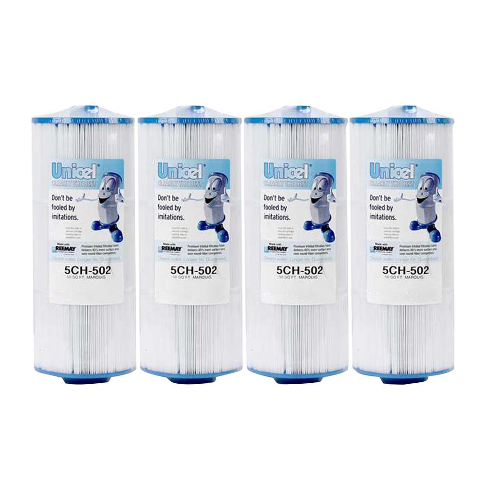 Unicel 5.19 in. Dia 50 sq. ft. Replacement Pool Filter Cartridge with