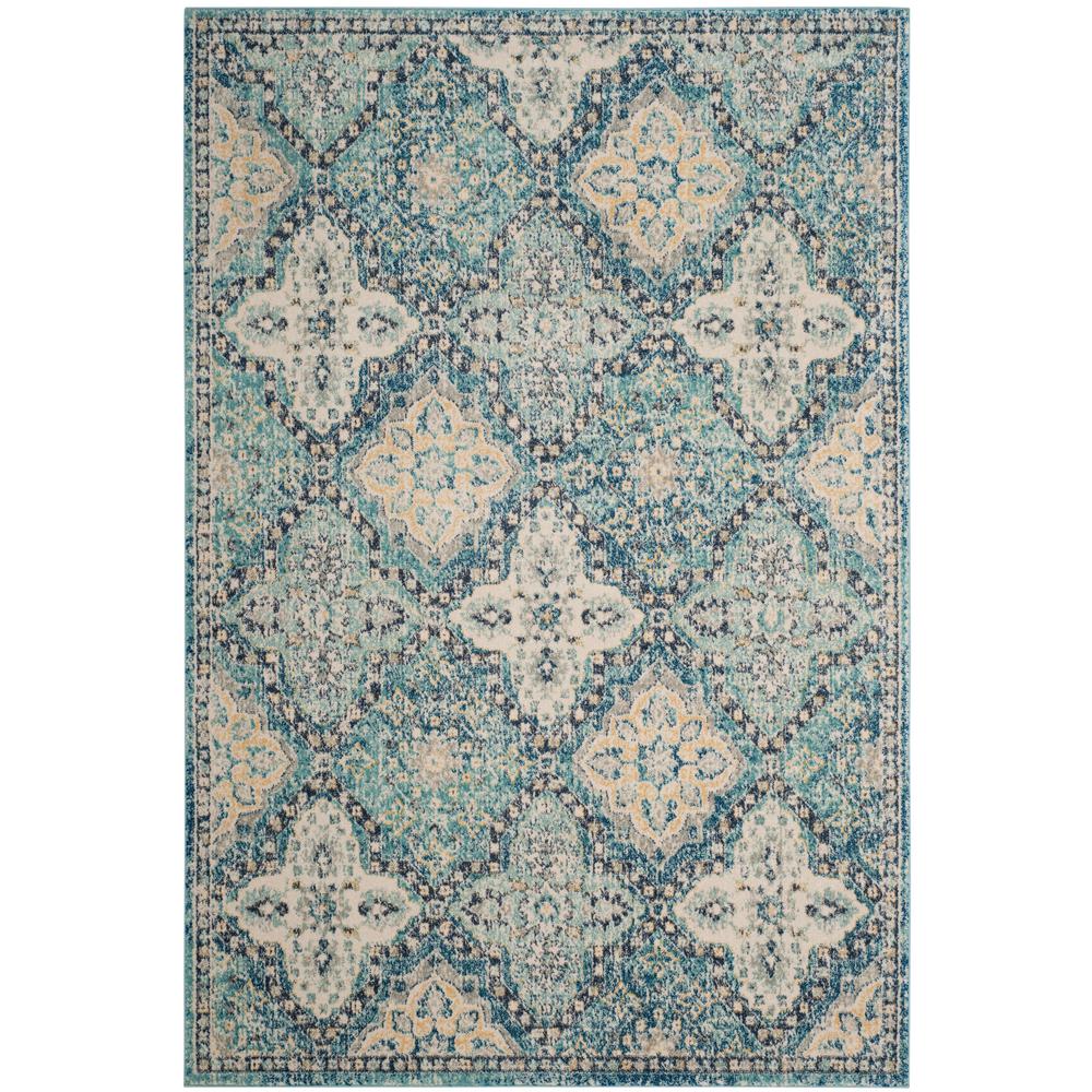 Safavieh Evoke Light Blue/Ivory 4 ft. x 6 ft. Area RugEVK274C4 The