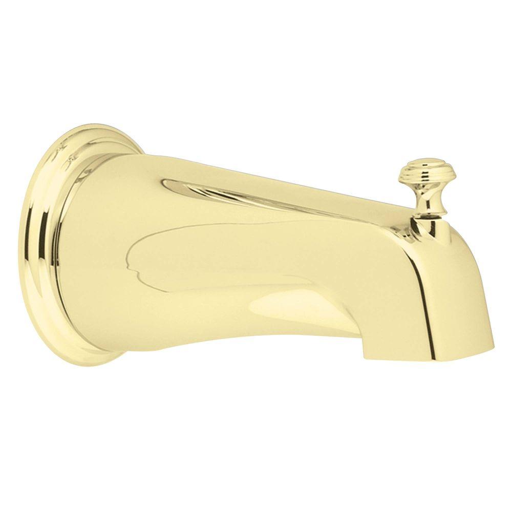 MOEN Monticello Diverter Tub Spout With Slip Fit Connection In Polished ...