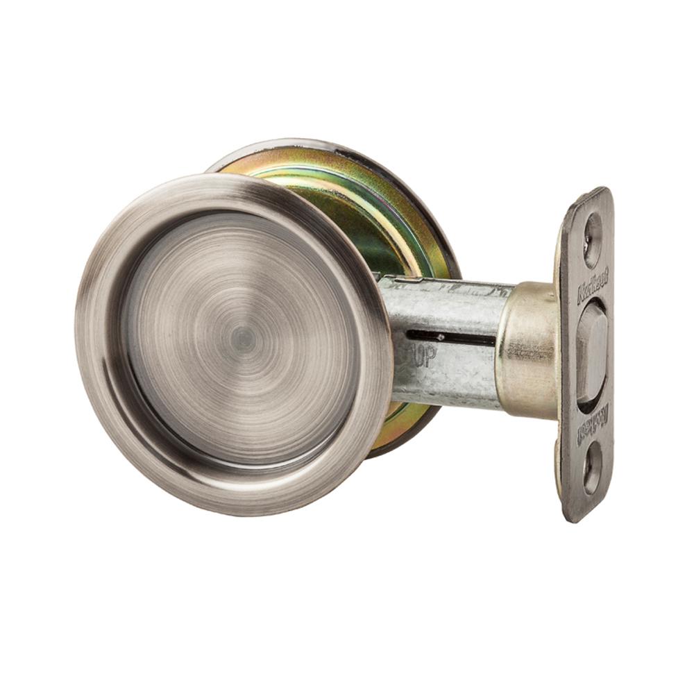 Kwikset Round Antique Nickel Hall/Closet Pocket Door Lock334 15A RND