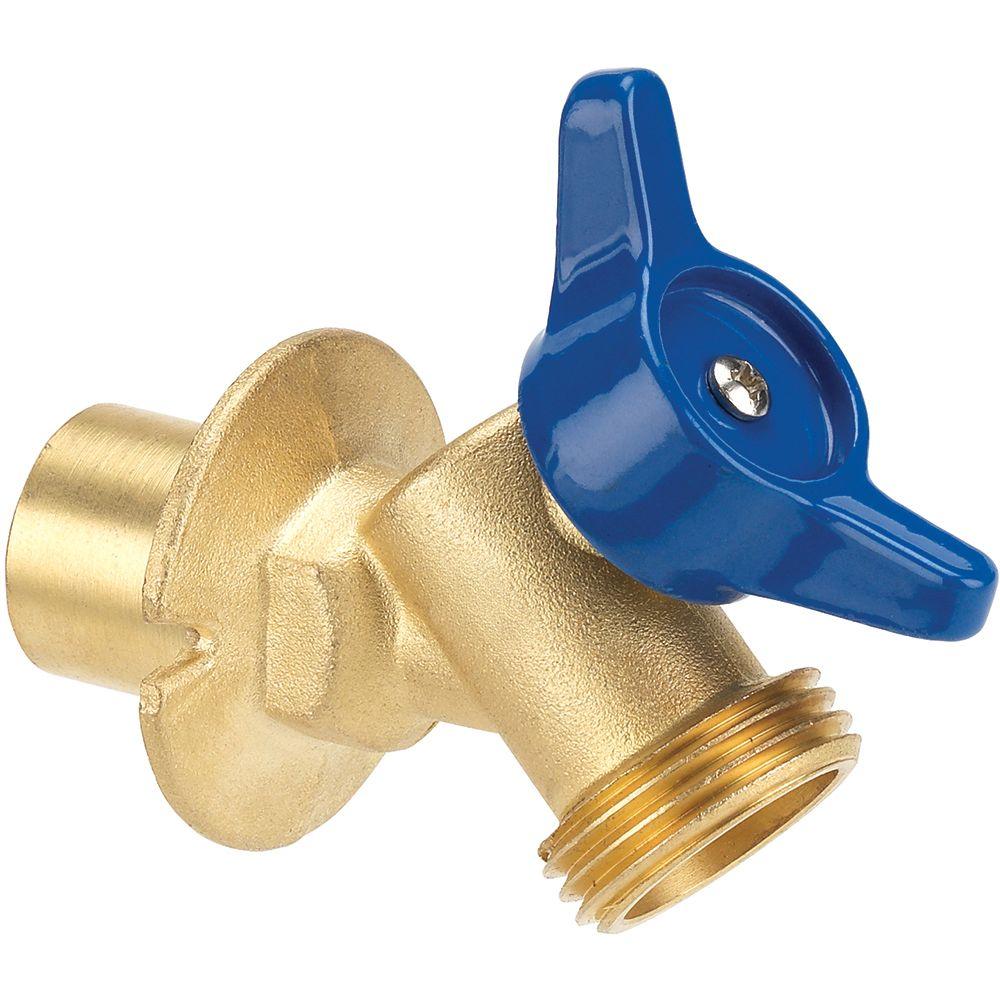 Everbilt 1 2 In And 3 4 In Brass 1 4 Turn Spigot X Sweat