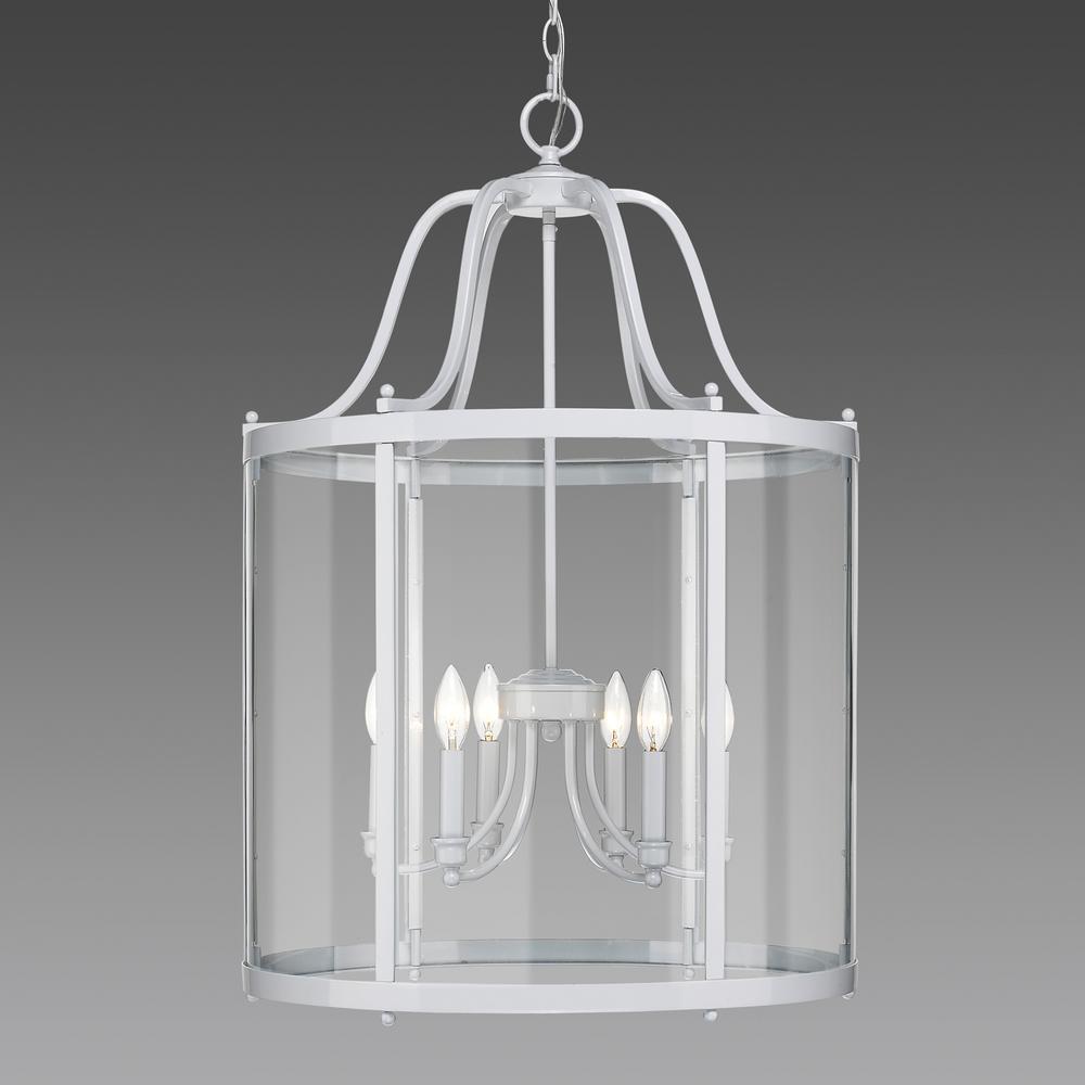 Clear Special S Golden Lighting Pendant Lights Payton 6 Light White Pendant