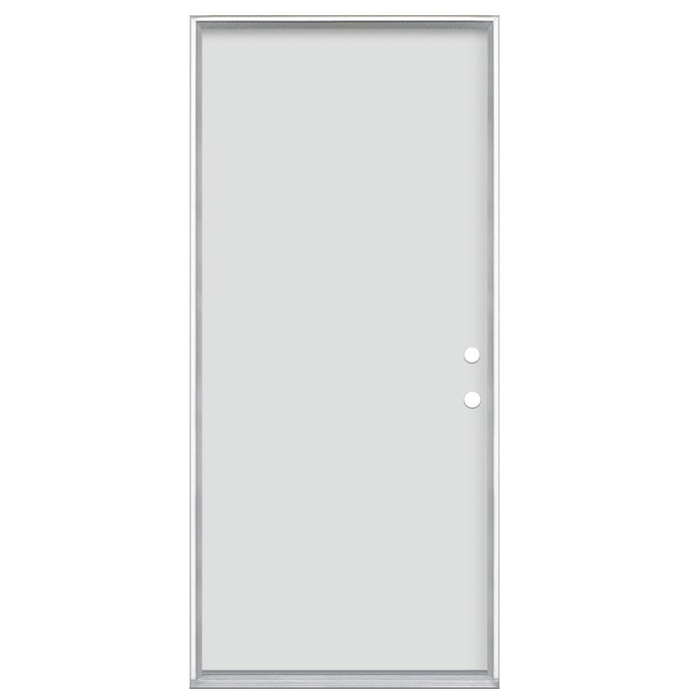 Masonite 36 in. x 80 in. Utility Flush Left Hand Inswing Masonite 36 in. x 80 in. Utility Flush Left Hand Inswing