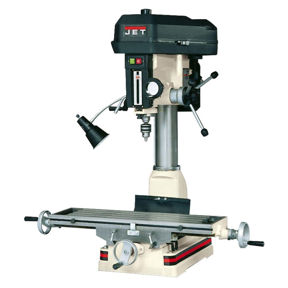 jet-2-hp-milling-drilling-machine-with-r8-taper-and-worklight-12-speed