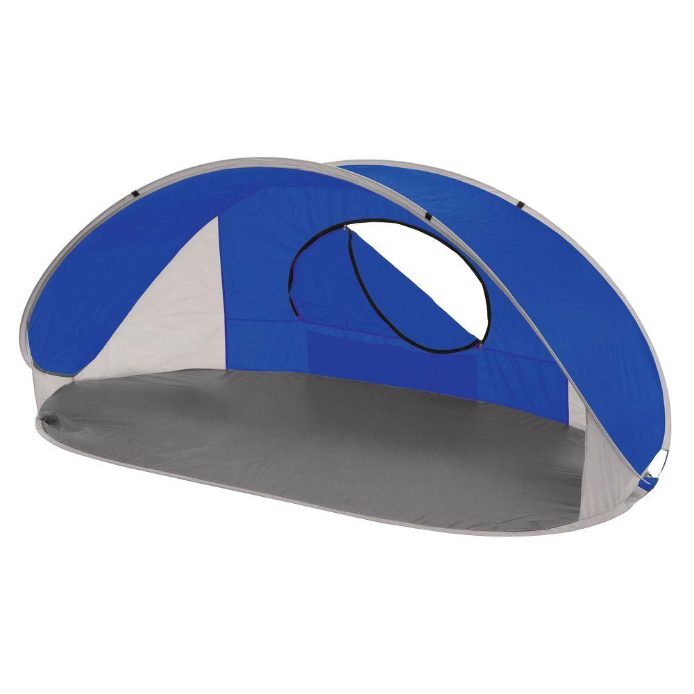Picnic Time Manta Sun Shelter In Blue Grey And Silver 113 00 139 000 Picnic Time Manta Sun Shelter In Blue Grey And Silver