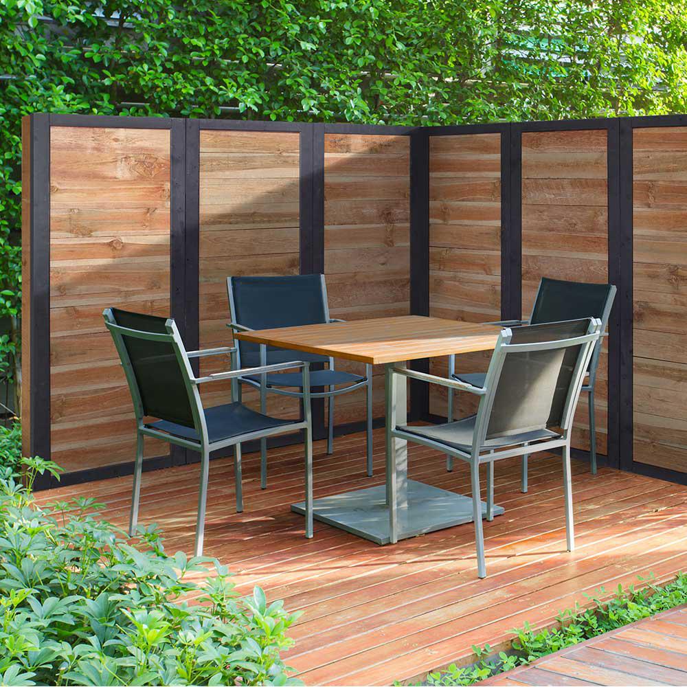 Outdoor Essentials 2 Ft X 6 Pressure Treated Dura Color Sonoma Wood Fence Panel With Black Frame 311444 The Home Depot Outdoor Essentials 2 Ft X 6, Outdoor Panels For Patio